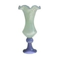 thumbnail image 2 of deevoka Glass Vase Decor Retro Figurine Flowerpot for Restaurant Centerpiece Bedroom Green, 2 of 9