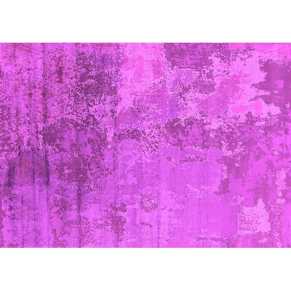 Ahgly Company Indoor Rectangle Oriental Pink Industrial Area Rugs, 2' x 5'