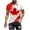 Red/men's t-shirts, variant on Txeol Mens 4th of July Shirt Short Sleeve Red White and Blue Stars Stripe Shirts Patriotic American Flag Print Graphic Tees,Red,M