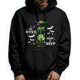 thumbnail image 1 of LUOGENLI Chandails à Capuchon pour Hommes Ensemble Coton Halloween Chandail à Capuchon Graphique Chandail Molletonné à Enfiler Manches Longues Veste Décontractée avec Imprimé pour Automne Hiver Tenue Confortable Chandails à Capuchon pour Hommes à Enfiler Noir Taille TTTG, 1 of 5