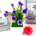 thumbnail image 1 of Artificial Plant Lily Flower Pinecone Potted Plants Home Shop Decoration, 1 of 9