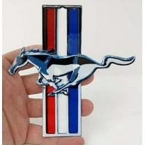 Ford Mustang Pony Color Tri-Bar Steel Sign
