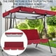 thumbnail image 5 of Replacement Canopy, Outdoor Swing Set Cover, for Patio/Lawn/Garden Swing Cushion (Swing) Red, 5 of 5