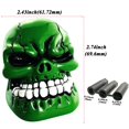 thumbnail image 2 of Skull Shift Knob with Big Tooth Stick Shifting Lever, Fits Most Automatic and Manual Transmission Cars, Trucks, Vehicles, Green, 2 of 7