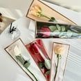 thumbnail image 4 of 50Pcs Single Flower Wrapping Bag Golden Edge Transparent Bouquet Packaging Bag for Mother's Day Wedding Party Gift, 4 of 4