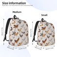 thumbnail image 3 of Naloa Various Chicken Canvas Backpack for Men Women Rucksack Casual Travel Daypack College Tote Satchel Bookbag for Teens-Small, 3 of 7