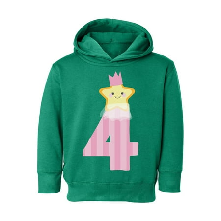 

Awkward Styles 4th Birthday Girl Toddler Hoodie Little Star Fleece Hooded Sweatshirt for Kids