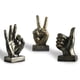 thumbnail image 2 of Tallado a mano decorativo, gesto de dedo de resina tallado gesto de dedo tallado gesto de resina de dedo decorativo decoración decoración de plata victoria, 2 of 6
