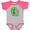 Baseball Heather and Hot Pink, variant on Inktastic Mental Health Awareness Green Sunflower Ribbon Boys or Girls Baby Bodysuit