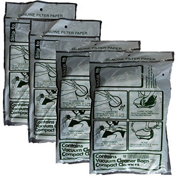 48 Compatible with Tristar 70305 1 ply Vacuum Cleaner Bag Airstorm Pullman-holt Vortech