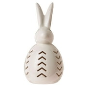 Way To Celebrate Easter Light-Up Led Ceramic Bunny, White