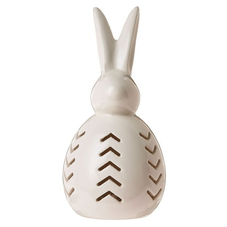 Way To Celebrate Easter Light-Up Led Ceramic Bunny, White