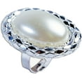 thumbnail image 2 of Womens Royal Queen Ornate White Cocktail Ring Costume Accessory, 2 of 2