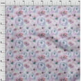 thumbnail image 3 of oneOone Cotton Poplin Blush Pink Fabric Watercolor Floral Sewing Material Print Fabric By The Yard 42 Inch Wide, 3 of 4