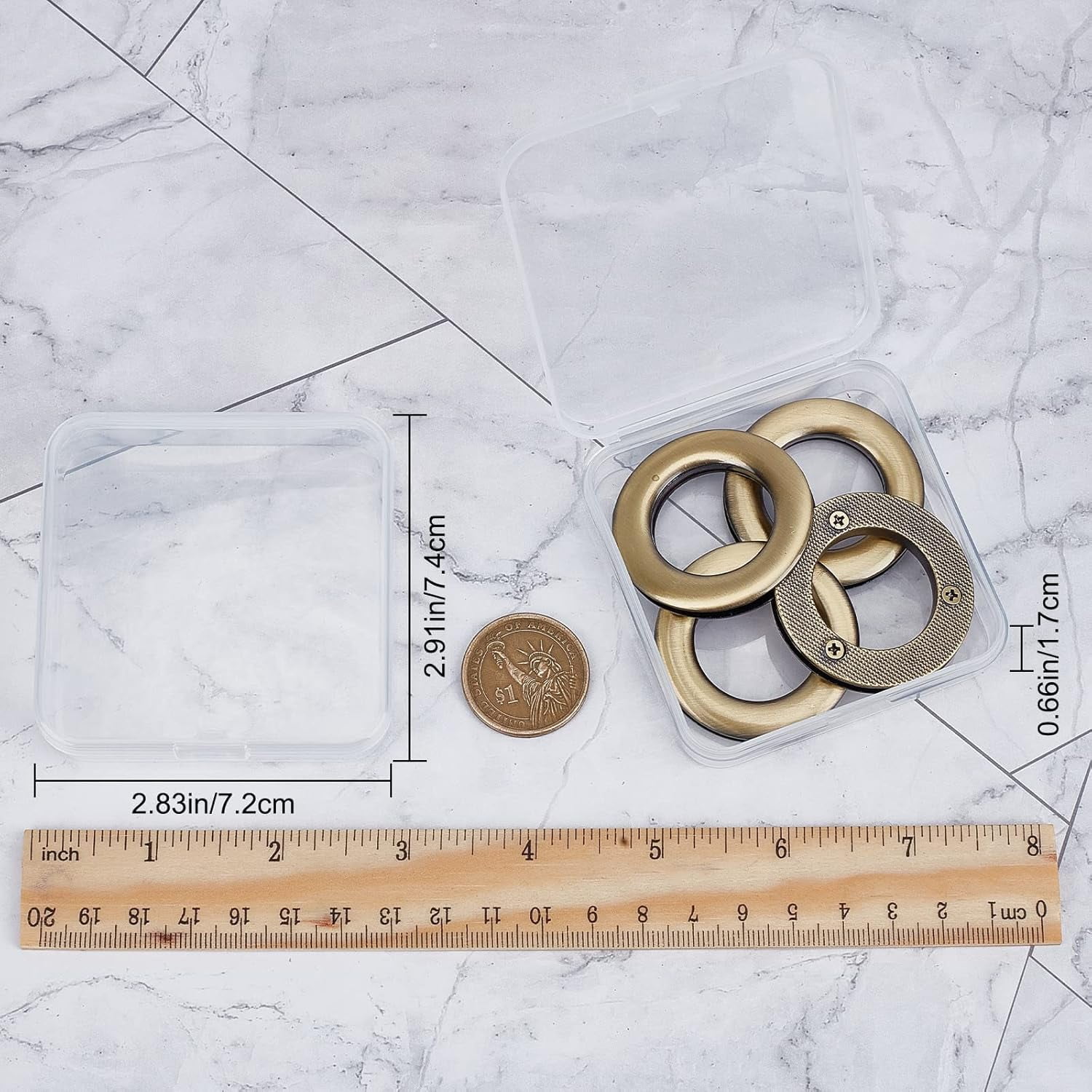 1Set Zinc Alloy & Iron Bag Hardware Accessories Set