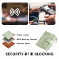 thumbnail image 6 of GAEKEAO Wallet for Women RFID Blocking Vegan Leather Bifold Card Holder Compact Zipper Pocket Wallets with 4 ID Windows, 6 of 8