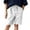 White, variant on Mgmyaa Boys Cargo Shorts Knee Length Solid Elastic Waist Drawstring Casual Jogging Shorts for Kids with Deep Pockets