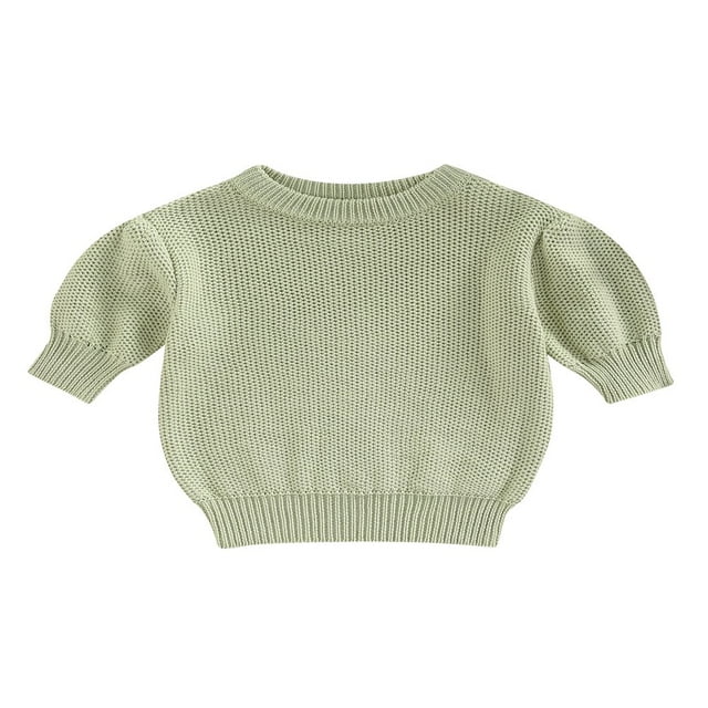 Pull Décontracté à Manches Courtes pour Filles Tout-Petits Couleur Unie Rose 2-3 Ans