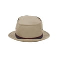 thumbnail image 3 of Top Headwear Packable Pork Pie Ribbon Bucket Hat - Tan - Large, 3 of 5