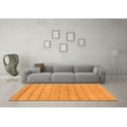 thumbnail image 3 of Ahgly Company Indoor Round Oriental Orange Modern Area Rugs, 5' Round, 3 of 4