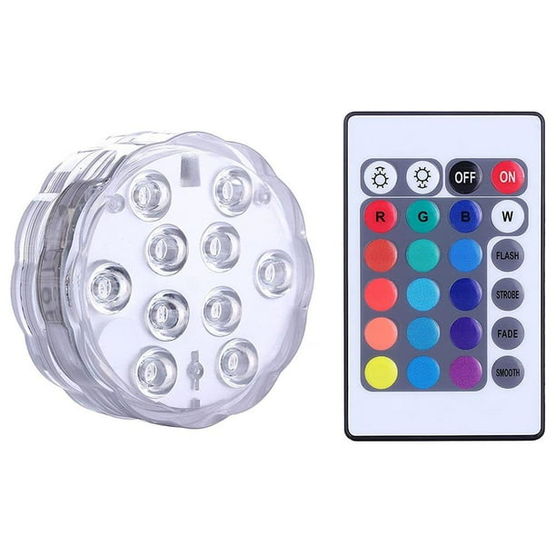 Lámpara LED RGB multicolor EZLIFE resistente al agua con control remoto T4Z1