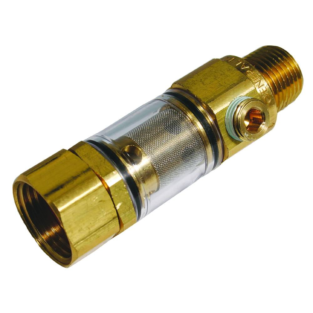 Integrated garden hose nut 1//2 NPT male inlet 15-150 PSI 3//4 Garden Hose outlet Stens 758-523 Inlet Filter