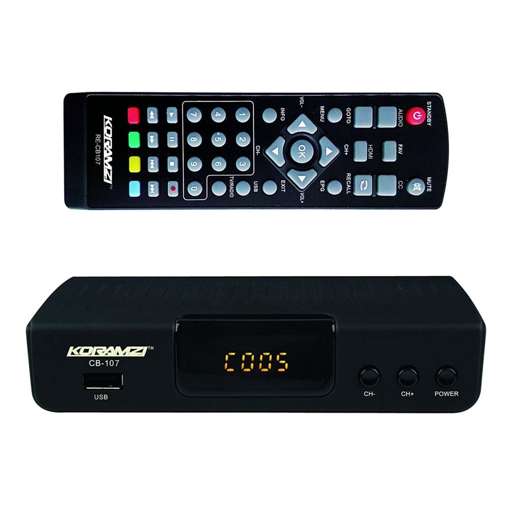 KORAMZI HDTV Digital TV Converter Box ATSC with USB Input for Recording
