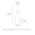thumbnail image 2 of Excellante 12" scallop grip tong, polycarbonate, white color, comes in each, 2 of 2
