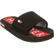 Children's Tommy Hilfiger Niko Slide Black/Red Sportbuck 4 M