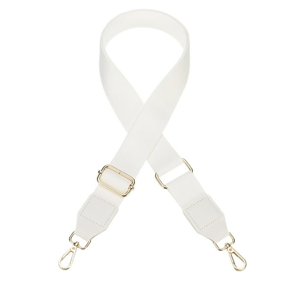 Uxcell Wide Shoulder Purse Strap [1Pcs] - 55 Inch Adjustable Straps Replacement for Handbags Use For Purse & Crossbody Bag & Guitar & Canvas Bag - [White]