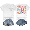 thumbnail image 3 of TINZ T-Shirt Graphique à Col Rond pour Femmes, Ensemble de Hauts d'Été à Manches Courtes Décontractés, Hauts de Course, 3 of 3