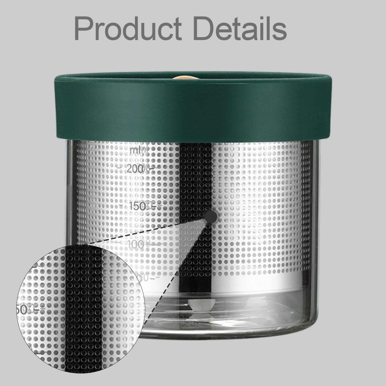 Milageto Jewelry Cleaning Jar Gemstone Cleaning Glass Jar for Beads Rings Watch Parts
