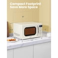 thumbnail image 5 of COMFEE' - Horno de microondas pequeño retro con tamaño compacto, 9 menús preestablecidos, placa giratoria con memoria de posición, función de silencio, encimera perfecta para espacios, 0.7 pies, 5 of 5