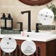 thumbnail image 4 of 30" Vintage Bathroom Vanity with Ceramic Sink, Modern Bathroom Vanity Cabinet with 2 Soft-Close Doors (Fence-Design) and Large Storage Space, Equpiied with 4 Sturdy Metal Legs, Antique Dark Brown, 4 of 26