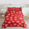 thumbnail image 2 of Homewish Winter Snowflake Bedding Comforter Set 2pcs for Teens,Merry Christmas Twin Comforter Sets Microfiber,Happy Xmas Breathable Bedding Set,Microfiber Bedroom Decor,Reversible, 2 of 8
