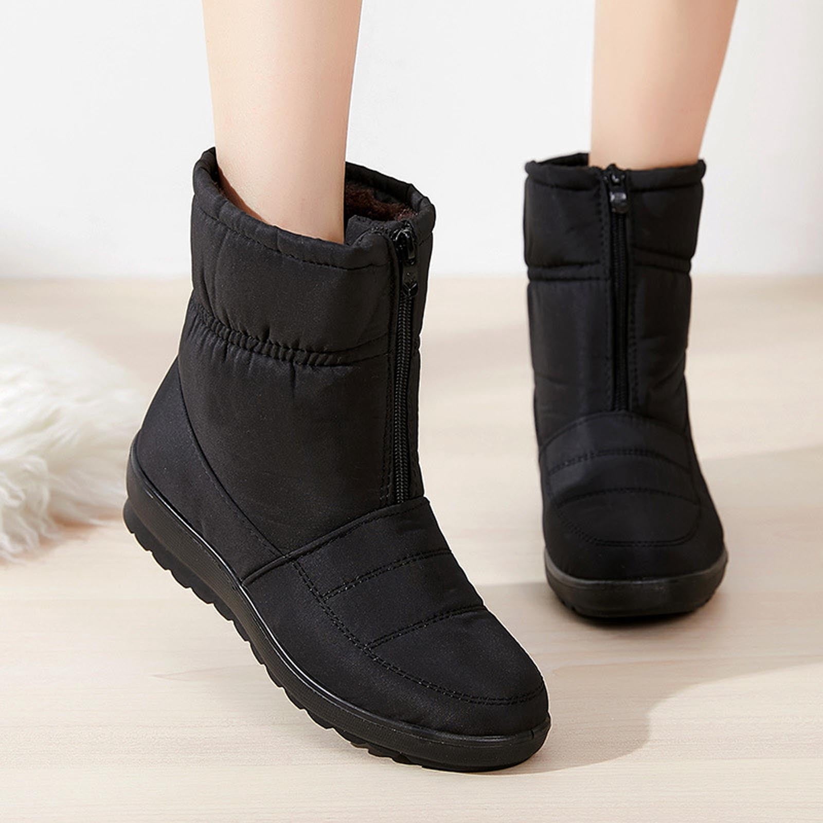 Hjcommed Winter Boots Women Waterproof 