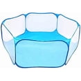 thumbnail image 3 of Nvzi Pet Playpen for Small Animals Portable Pop Open Tent Breathable Mesh Fence Outdoor/Indoor - Blue (Blue), 3 of 5