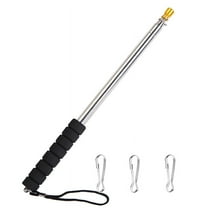 9.8Ft Telescopic Flag Pole,Stainless Steel Handheld Portable Extendable Retractable Flagpole with Anti-Slip Grip