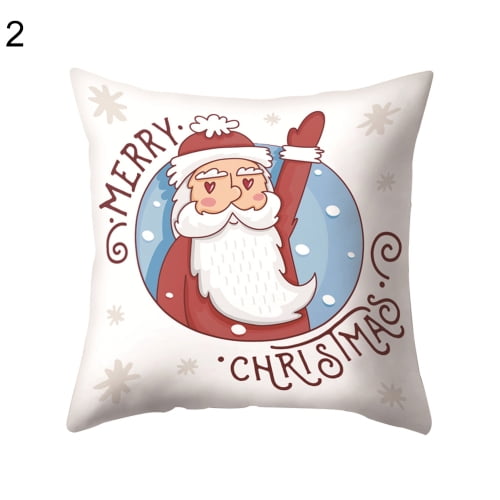 Details about   Father Christmas Pillow Case Santa And His Ho Hoe Hoes Xmas Elf Reindeer Girls 