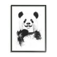 thumbnail image 2 of Stupell Industries Humorous Black & White Giant Panda Bear Mustache Framed Wall Art, 24 x 30, Design by Balazs Solti, 2 of 5
