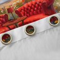 thumbnail image 4 of Feelyou Red Groovy Floral Blackout Curtains Set of 2 (52x84 Each), Farmhouse Flower Botanical Window Curtains, Vintage Oil Printing Curtains and Drapes, Window Curtains Bedroom Decor, 4 of 6