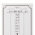 thumbnail image 2 of Viper Large Cricket Dart Board Game Wall Hanging Dry Erase Scoreboard, White, 2 of 5