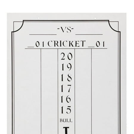Viper - Large Cricket Dart Board Game Wall Hanging Dry Erase Scoreboard - White
