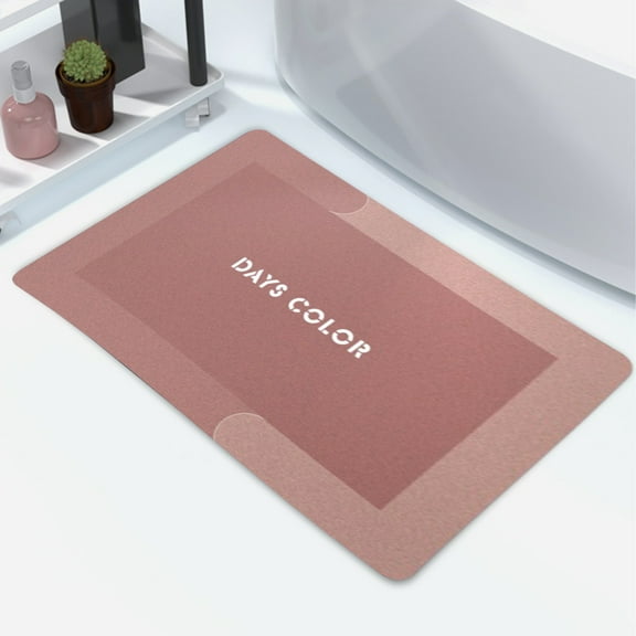 AZXY Bathroom Rugs Clearance,Bath Mats for Bathroom Floor,Nonslip Bathmat Under $15,Washable Quick Dry Absorbent Small Bath Mat Pink