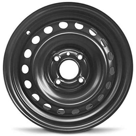 Wheel For 2007-2012 Nissan Sentra 15 inch 4 Lug Black Steel Rim Fits R15 Tire