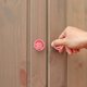 thumbnail image 4 of 2 pomos de cerámica con forma de rosa para armario de cocina, cajón y puerta (rosa), 4 of 5