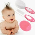 thumbnail image 5 of Baby Hair Brush, Cradle Cap Brush, Baby Hair Comb, Baby Hair Brush and Comb Set for Newborns & Toddlers, Baby Brush Soft Bristles, Ideal for Cradle Cap, Perfect Baby Registry Gift (Pink), 5 of 6
