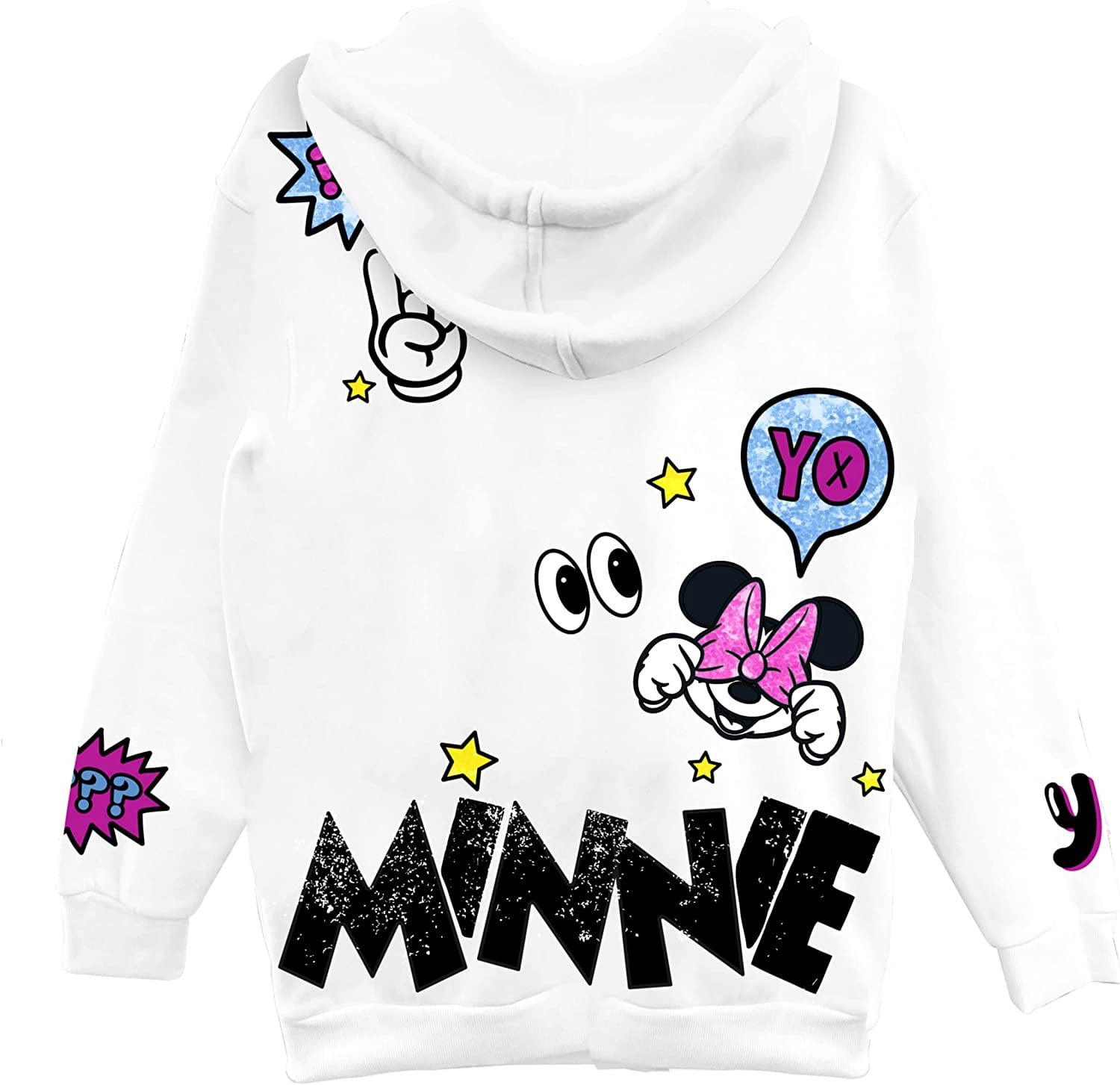 Minnie Mouse Girls Hoodie - Minnie Mouse Skimmer Pullover Hoodie- Sizes 4-16