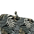 thumbnail image 4 of Jordan Manufacturing 74" x 22" Maryland Driftwood Black Leaves Rectangular Outdoor Chaise Lounge Cushion with Ties and Hanger Loop, 4 of 10