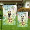 thumbnail image 4 of Belgian Malinois Hello Spring Time Flower Floral Nature Garden Flag 12x18in Double Sided Sheepdog Dog Lover Gifts Outdoor Decor - 02031, 4 of 5